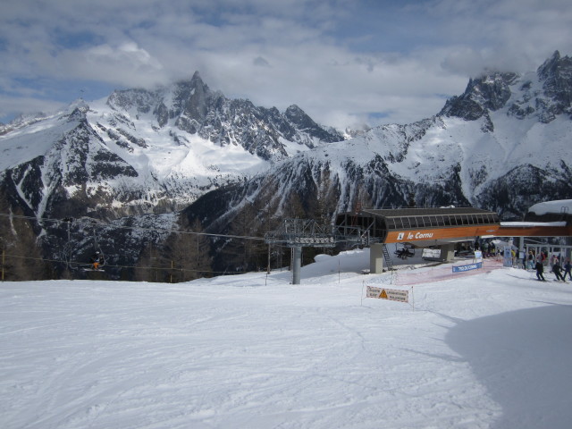 Talstation des Télésiège débrayable Col Cornu