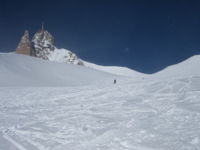 Aiguille du Midi vom Vall&eacute;e Blanche aus
