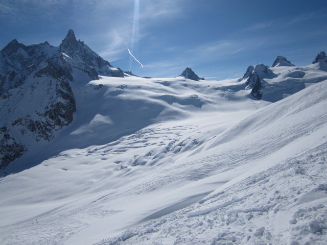 Glacier du G&eacute;ant vom Vall&eacute;e Blanche aus