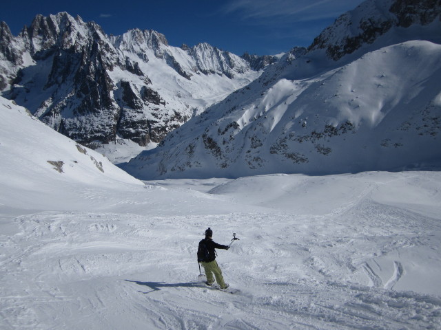 Markus am Glacier du Tacul