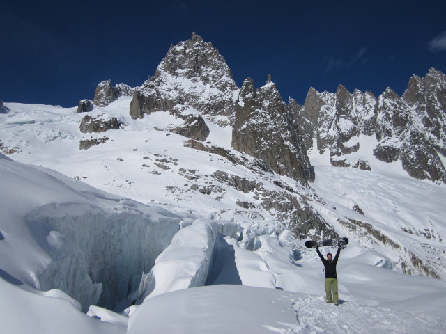 Markus am Glacier du Tacul