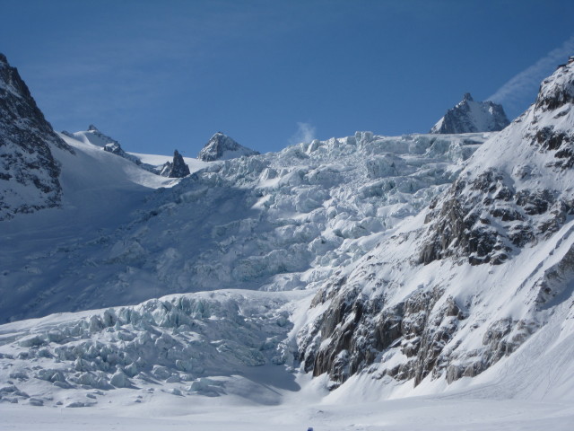 S&eacute;racs du G&eacute;ant vom Glacier du Tacul aus