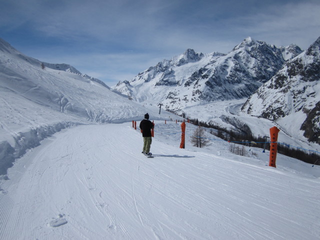Markus auf der Piste 'Lazey'