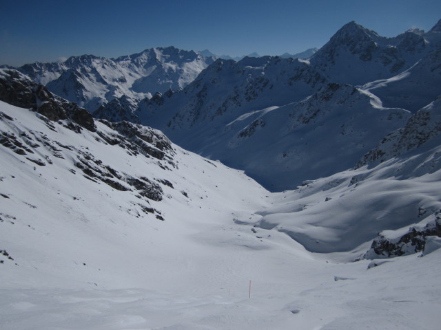 Abfahrtsroute 'Itin&eacute;raires Mont-Gel&eacute;' (15. M&auml;rz)