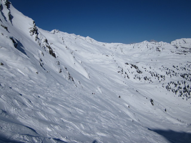 neben der Abfahrtsroute 'Gentianes - Tortin' (15. M&auml;rz)