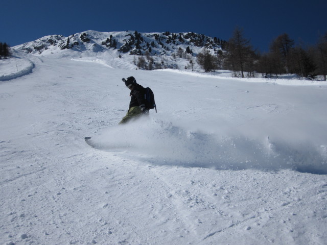 Markus auf der Piste 'Eth&eacute;rolla' (15. M&auml;rz)