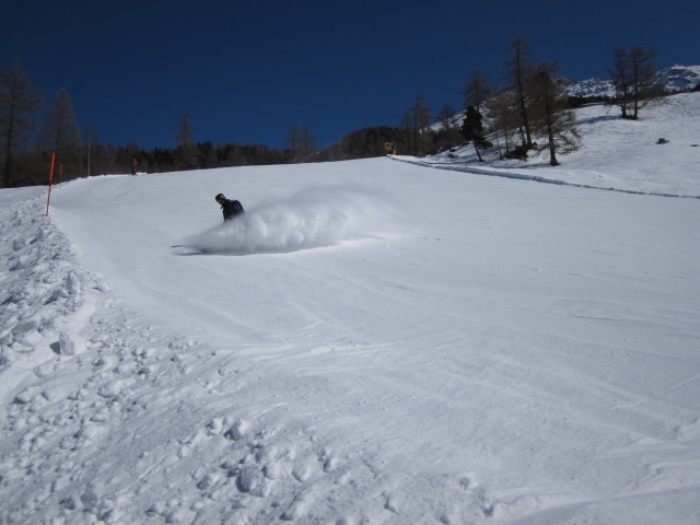 Markus auf der Piste 'Novelly' (15. M&auml;rz)
