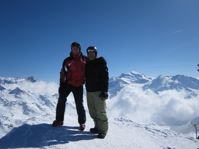 Ich und Markus am Mont Fort, 3.329 m (15. M&auml;rz)