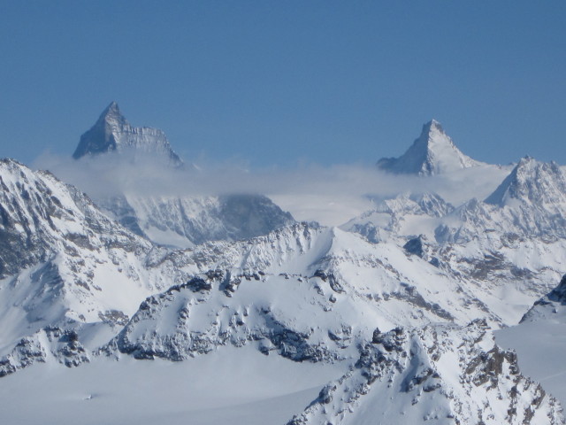von der Bergstation der T&eacute;l&eacute;ph&eacute;rique Mont-Fort aus (15. M&auml;rz)