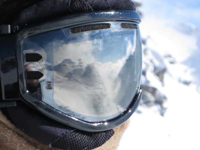 Markus auf der Piste 'Les Gentianes - La Chaux' (15. M&auml;rz)