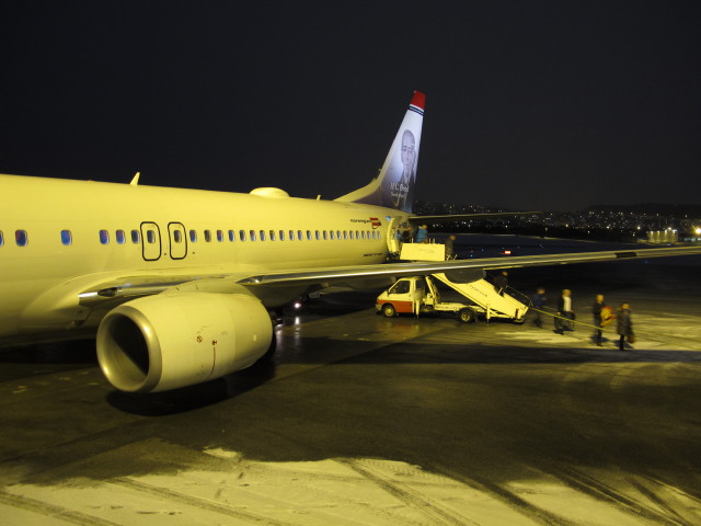 DY 384 am Troms&oslash; lufthavn, 9 m (22. M&auml;rz)