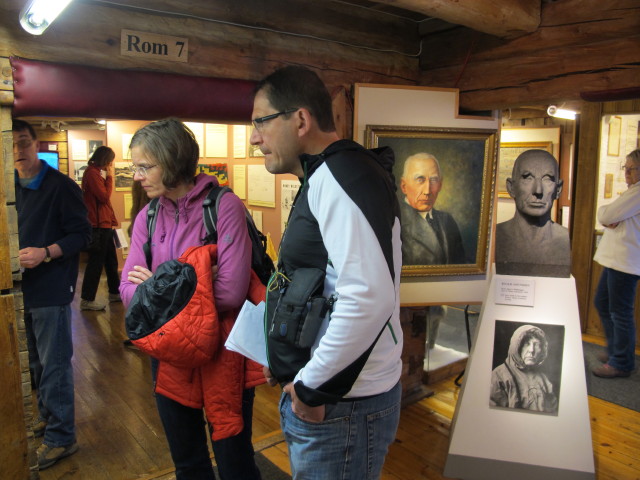 Martina und Axel im Polarmuseet (23. M&auml;rz)