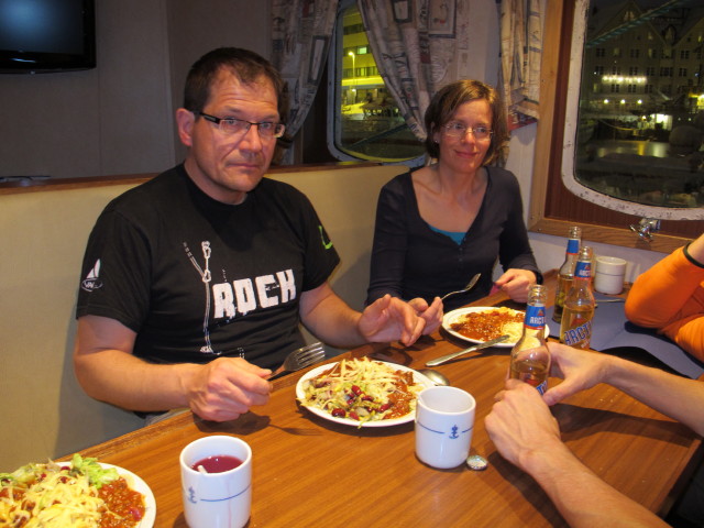 Axel und Martina auf der Polargirl (23. M&auml;rz)
