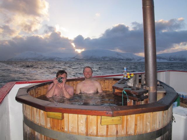 Erhard und ich auf der Polargirl (24. M&auml;rz)