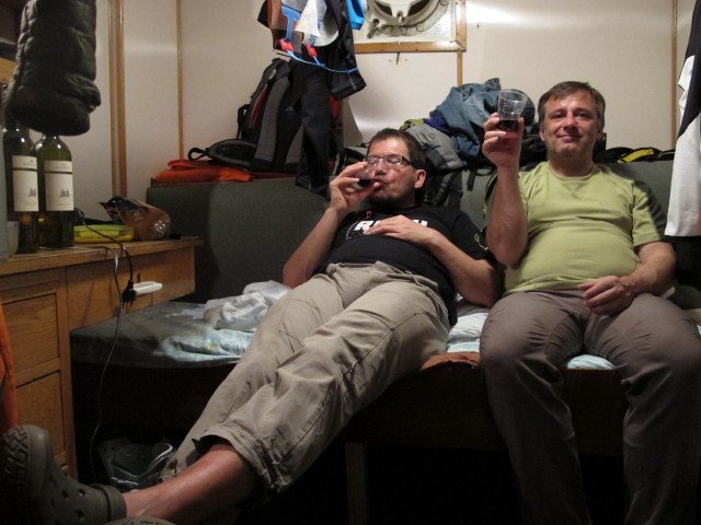 Axel und Erhard auf der Polargirl (27. M&auml;rz)