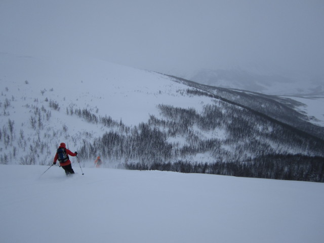Martina zwischen Ullstinden und Gr&oslash;ttsundet