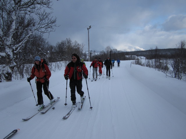 Martina und Axel zwischen Djupvik und Djupvik Kirkegård