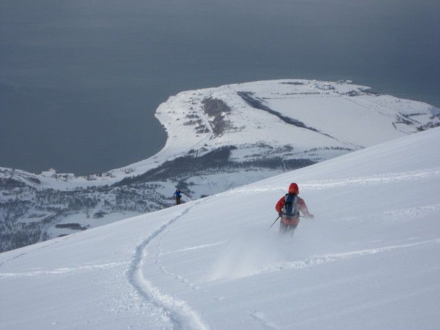 Martina zwischen Storhaugen und Djupvik Kirkegård