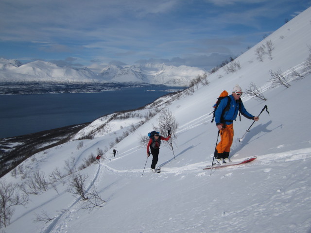 Erhard, Axel, Martin und Ulrich zwischen Olderdalen und Giilav&aacute;rri