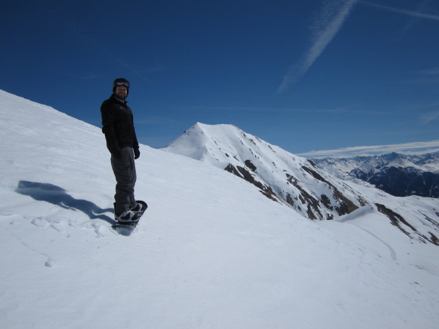 Markus neben der Piste 67 (14. Apr.)