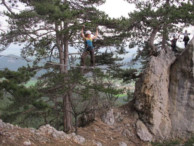 Romana auf der Seilbr&uuml;cke