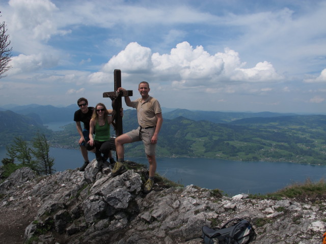 Christian, Sabrina und ich am Mahdlgupf, 1.261 m