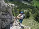 Kaiser-Franz-Joseph-Klettersteig: Christian zwischen Kaiserstiege und Rastplatz 'Schwalbennest' (18. Mai)