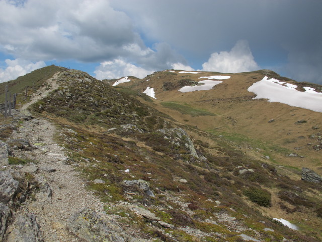 Kaisersteig-Variante zwischen Gr&uuml;nem T&ouml;rl und Kamplnock (8. Juni)
