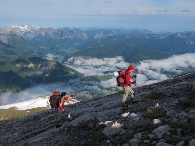 Gudrun und Christoph zwischen Jägerkreuz und Hohem Brett (16. Juni)