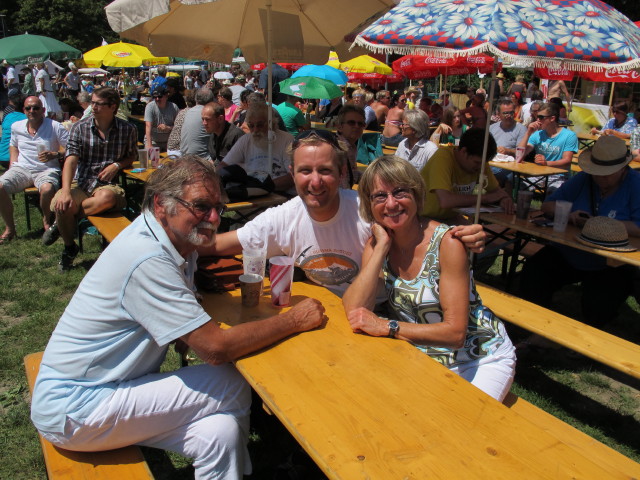 Papa, ich und Mama auf der Wiener St&auml;dtische Versicherung/Country & Western-Insel (23. Juni)
