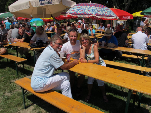 Papa, ich und Mama auf der Wiener St&auml;dtische Versicherung/Country & Western-Insel (23. Juni)