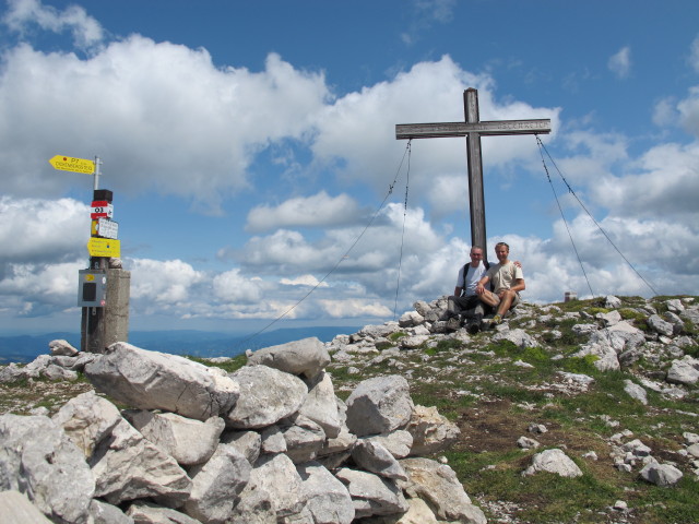 Erich und ich auf der Feistritzer Spitze, 2.113 m