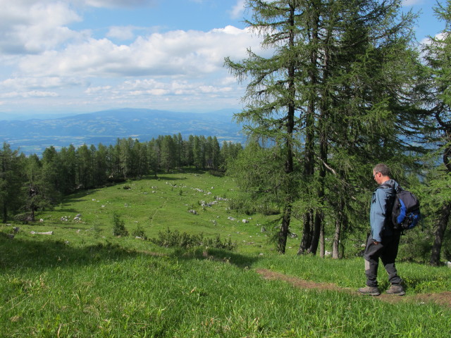 Erich auf Weg P4 zwischen Feistritzer Spitze und Neuberschstan
