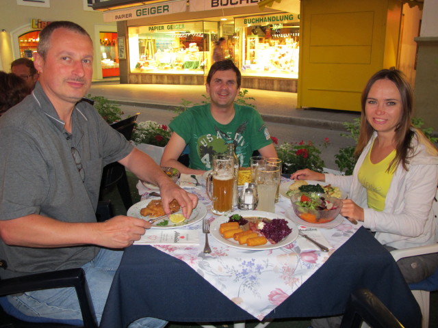 Erich, Ronald und Diana im Adlerst&uuml;berl (6. Juli)