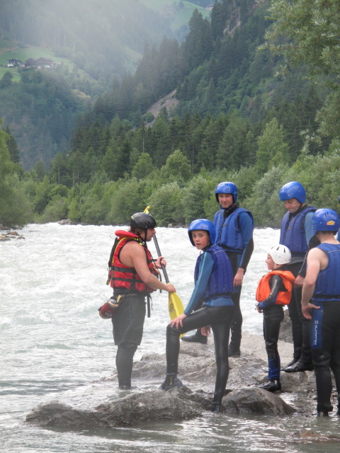 ?, ?, ich, Martin, Erwin und ? am Ufer der Isel