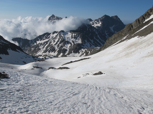 Weg 912 zwischen Abzweigung zum Hochschober und Schobert&ouml;rl (14. Juli)