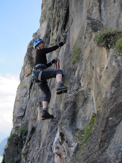 Klettersteigarena H&ouml;henburg: Irene am Klettersteig 'Mooser-Mandl' (20. Juli)