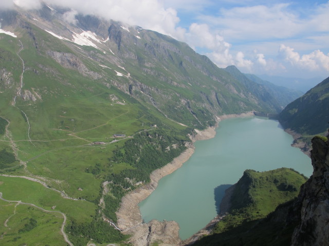 Stausee Wasserfallboden von der Klettersteigarena H&ouml;henburg aus (20. Juli)