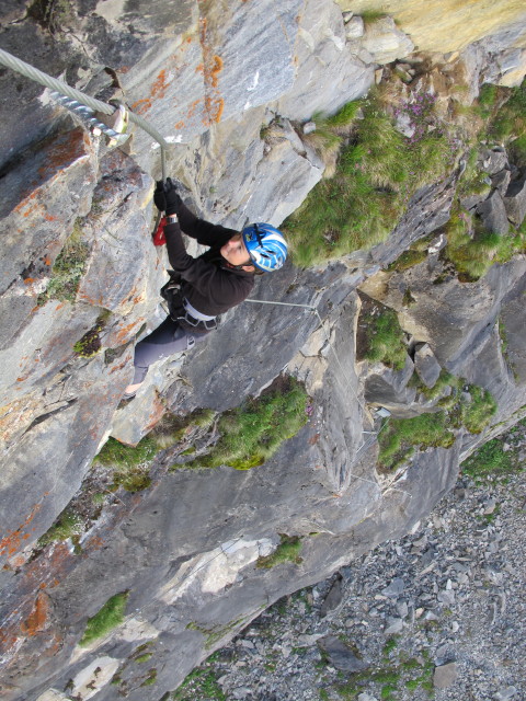 Klettersteigarena H&ouml;henburg: Irene am Klettersteig 'Mooser-Mandl' (20. Juli)