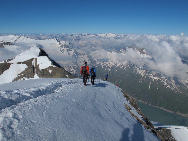 vom Gro&szlig;en Wiesbachhorn Richtung Westen (21. Juli)