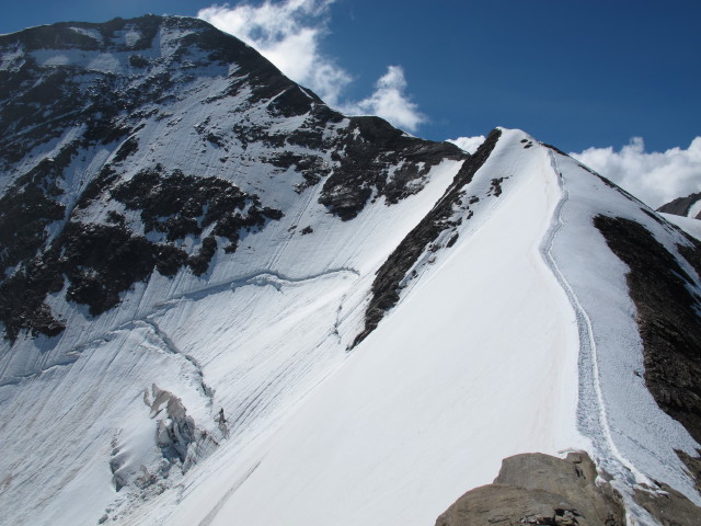 Gro&szlig;es Wiesbachhorn und Kaindgrat vom Oberen Fochezkopf aus (21. Juli)