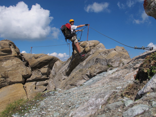 Ich am Gleiwitzer H&ouml;henweg zwischen Kempsenkopf und Oberer J&auml;gerscharte (22. Juli)