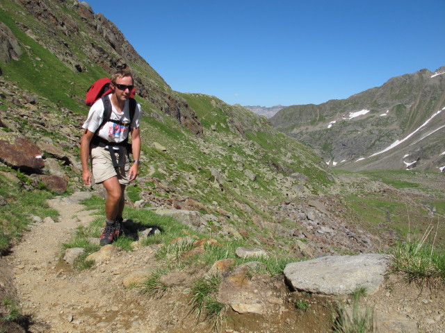 Ich am Weg 102 zwischen Bremer H&uuml;tte und Simmingj&ouml;chl (2. Aug.)