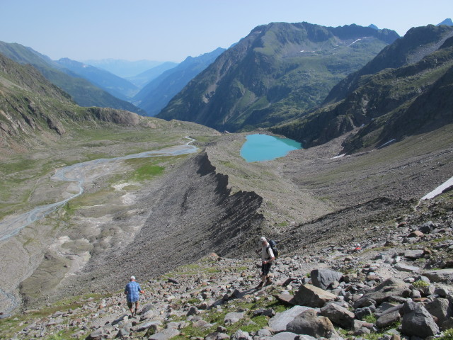 L&uuml;becker Weg zwischen Blauer Lacke und Aussichtspunkt Hundsheim (3. Aug.)