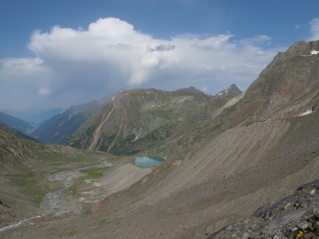 von der Fernerstube Richtung Nordosten (3. Aug.)