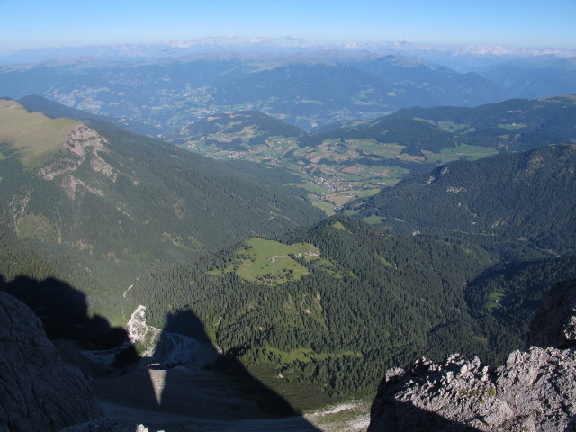 Villn&ouml;&szlig; vom Sas-Rigais-Klettersteig aus (11. Aug.)