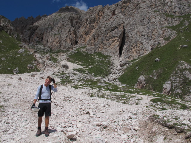 Christoph am Weg 29 zwischen Mittagsscharte und Weg 2B (11. Aug.)