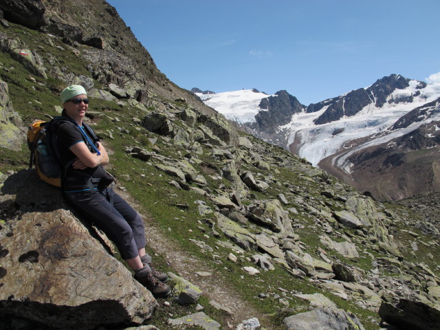 Irene am westlichen Teil des Adlersteigs zwischen Wei&szlig;kugelh&uuml;tte und Vorderem Schmied (15. Aug.)