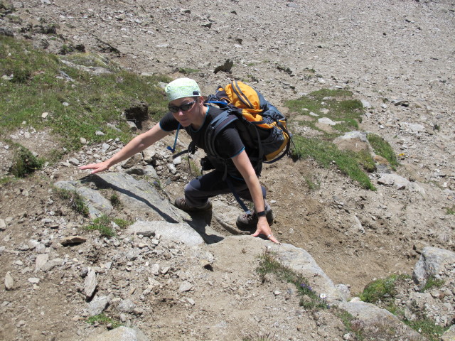 Irene am westlichen Teil des Adlersteigs zwischen Wei&szlig;kugelh&uuml;tte und Vorderem Schmied (15. Aug.)