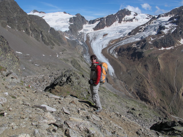 Christoph am &ouml;stlichen Teil des Adlersteigs zwischen Vorderem Schmied und Wei&szlig;kugelh&uuml;tte (15. Aug.)